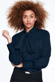 Bow tie blouse at Lands End