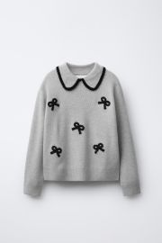 Bows Knit Sweater at Zara