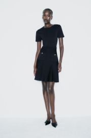 Box Pleat Mini Dress at Zara