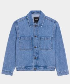 Boxy Denim Jacket in Vintage Blue at Todd Snyder