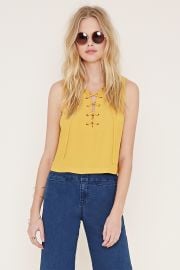 Boxy Lace-Up Top   Forever 21 - 2000152776 at Forever 21