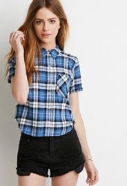 Boxy Plaid Shirt  Forever 21 - 2000076779 at Forever 21