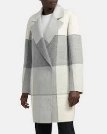 Boy Coat in Buffalo Check Double-Face Wool-Cashmere at Theory