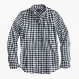 Boy shirt in crinkle gingham at J. Crew