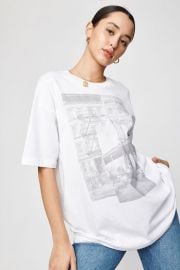 Boyfriend Tee in Bright White + NY Alley at Garage Clothing