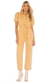 Boyish The Vincent Jumpsuit in Gold Rush from Revolve com at Revolve