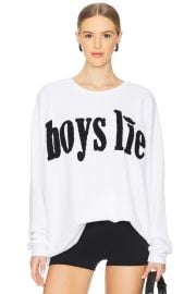 Boys Lie Don t Text Them Back Thermal Long Sleeve Top at Revolve