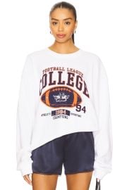 Boys Lie Out Of Their League Kara Crewneck In White at Revolve