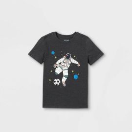 Boysx27 Short Sleeve Astronaut Soccer Graphic T-shirt - Cat amp Jack Black  Target at Target