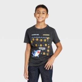 Boysx27 Short Sleeve Pac-man Shark Graphic T-shirt - Cat amp Jack Black Target at Target