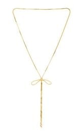 Bracha Lainey Bow Lariat Bolo In Gold at Revolve