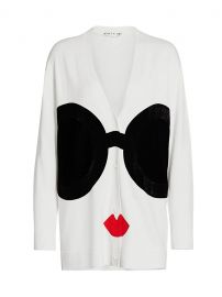 Bradford Stace Face Grandpa Cardigan by Alice + Olivia at Saks Fifth Avenue