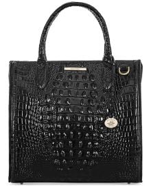 Brahmin Caroline Melbourne Embossed Leather Satchel - Macys at Macys