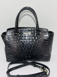 Brahmin Dusk Nadia Satchel Leather croc embossed Shoulder handbag Excellent 749034289783 eBay at eBay