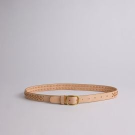 Braided Belt in Vachetta LINDQUIST at Lindquist