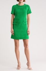 Braided Neck Short Sleeve Shift Dress at Nordstrom Rack