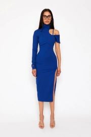 Bralette Asymmetric Midi Dress by BBX Brand at BBX Brand