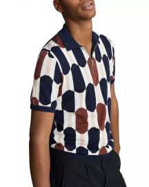 Bramble Color Blocked Half Zip Polo by Reiss at Bloomingdales