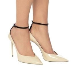 Brand New Saint Laurent Zoe Ankle Strap Heels SZ 40 eBay at eBay