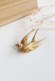 Brass Bird Brooch Gold Swallow Pin for Shirts Sweaters Coat Bird Lover Nature Lover Accessory Flying Bird Brooch Vintage Antique Brass - at Etsy