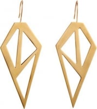 Brass Galactic Earrings by Jennifer Fisher at Barneys