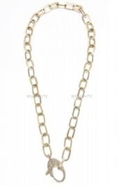 Brass Paperclip Chain by The Woods Fine Jewelry  at Lena Larose