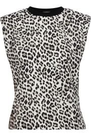 Braxton leopard-print cotton-jersey top at The Outnet