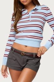 Brayden Stripe Polo Sweater at Nordstrom