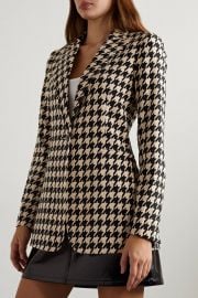 Breann houndstooth crepe blazer at Net a Porter