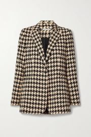 Breann houndstooth crepe blazer at Net a Porter