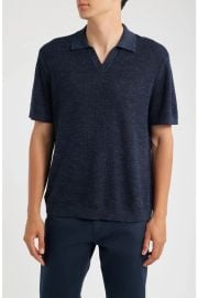 Brenan Linen Blend Polo at Nordstrom