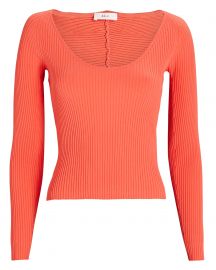 Brendan Rib Knit Scoop Neck Top at Intermix