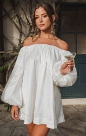 Brenna Mini Dress ~ White Taffeta at Show Me Your Mumu