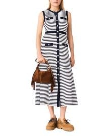 Breton Stripe Knit Maxi Dress at Bloomingdales