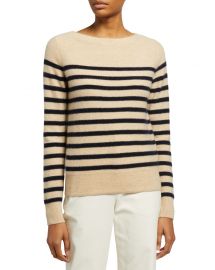 Breton Striped Cashmere Boat-Neck Sweater at Neiman Marcus