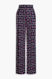Brianna Printed Crepe Wide Leg Pants at The Outnet