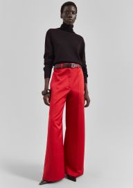 Brickell Satin Trousers - Red The Frankie Shop at The Frankie Shop