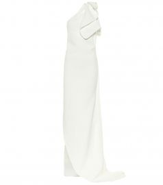 Bridal Indelible one-shoulder cr  pe gown at Mytheresa