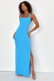 Bright Blue Maxi Dress - Column Maxi Dress - Sleeveless Dress - Lulus at Lulus