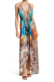 Bright Printed Halter Cover-Up Dress at Nordstrom Rack