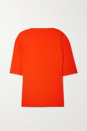 Bright orange Stretch-knit top PROENZA SCHOULER NET-A-PORTER at Net a Porter