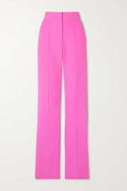 Bright pink Reed neon stretch-crepe slim-leg pants ALEX PERRY NET-A-PORTER at Net a Porter