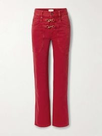 Brinley embellished high-rise straight-leg at Net a Porter