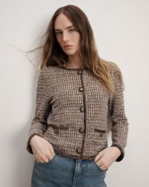 Brisa Knit Jacket in Acorn Multi at Veronica Beard