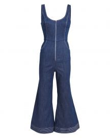 Bristol Chambray Flared Jumpsuit at Intermix