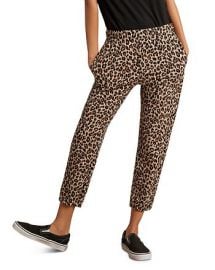 Bristol Leopard-Print Cropped Sweatpants at Bloomingdales