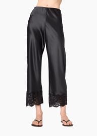 Bristol Mid Rise Lace Pant Black at Cami NYC
