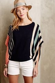 Briston Striped Poncho at Anthropologie