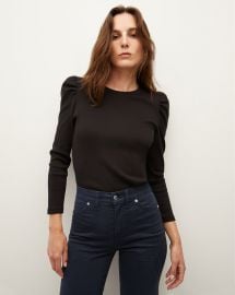 Britney Puff-Sleeved Top at Veronica Beard