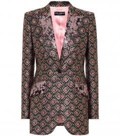 Brocade blazer at Mytheresa